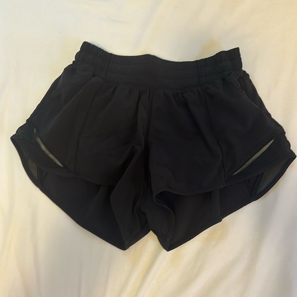 Lululemon Black Hotty-Hot Shorts